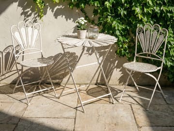 Bistrobord udendørs Pavia 71 cm Jern - Hvid - Havemøbler - Balkon - Balkonmøbler - Altanborde