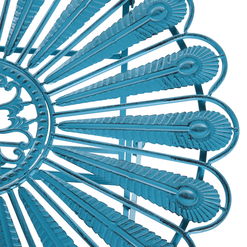 Bistrobord udendørs Pavia 71 cm Jern - Blå - Havemøbler - Balkon - Balkonmøbler - Altanborde