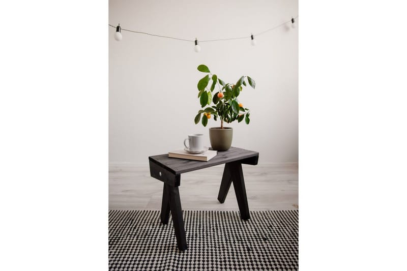 Bord EcoFurn Granny Fyr Oliebehandlet Sort, Sort