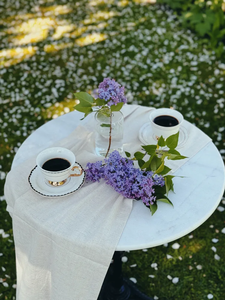 Bord Hillerstorp Glimminge Ø60 cm - Sort - Havemøbler - Balkon - Balkonmøbler - Altanborde