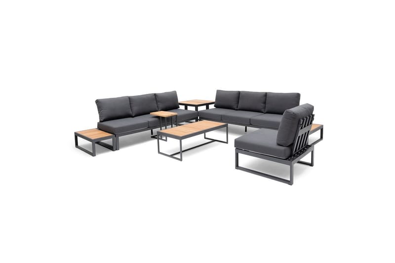 Bord Hillerstorp Oxelunda 113 x 55 cm Grå - Havemøbler - Balkon - Balkonmøbler - Altanborde