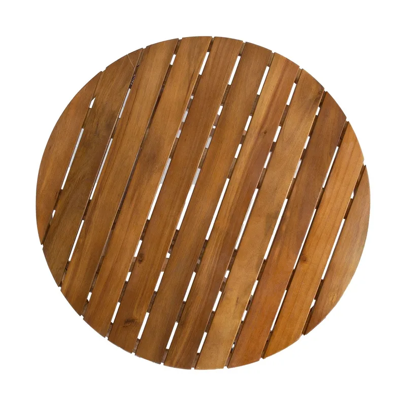 Bord HOME4YOU Gwen D60x72 cm akacie - brun - Havemøbler - Balkon - Balkonmøbler - Altanborde