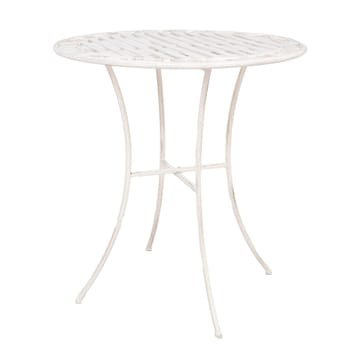 Bord HOME4YOU Jasmine D70x75 cm Antikhvid metal - antik hvid - Havemøbler - Balkon - Balkonmøbler - Altanborde