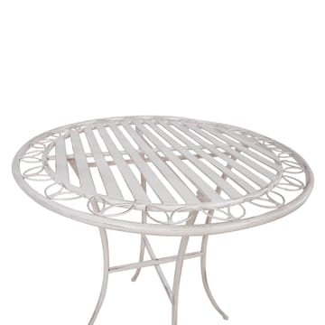 Bord HOME4YOU Jasmine D70x75 cm Antikhvid metal - antik hvid - Havemøbler - Balkon - Balkonmøbler - Altanborde