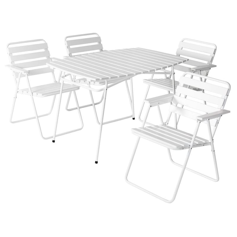 Bordsæt Varax Retro 403 + 4 stk 305 Hvid, Hvid