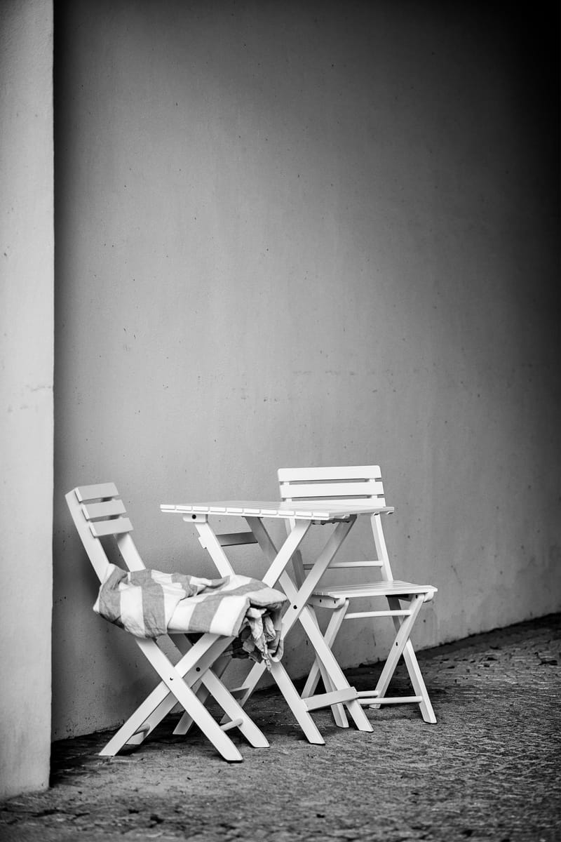 Cafèbord Hillerstorp Åre Hvid 58 x 58 cm - Hvid - Havemøbler - Balkon - Balkonmøbler - Altanborde