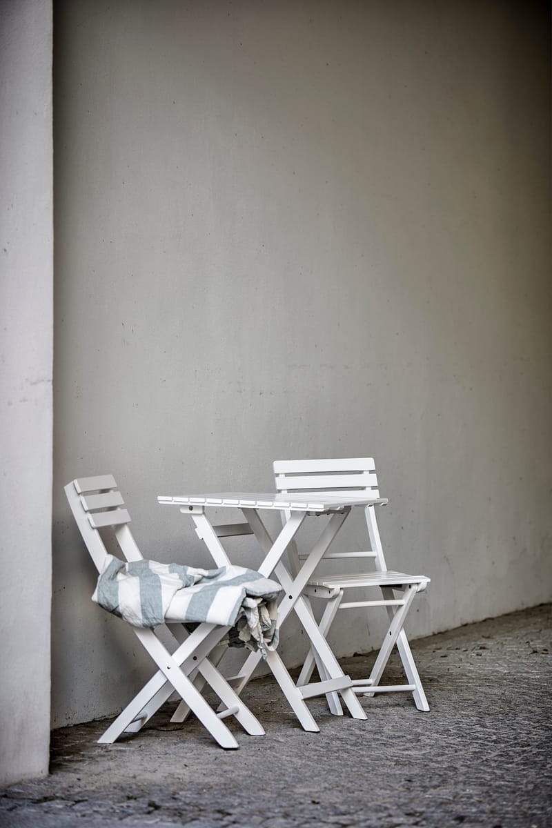 Cafèbord Hillerstorp Åre Hvid 58 x 58 cm - Hvid - Havemøbler - Balkon - Balkonmøbler - Altanborde