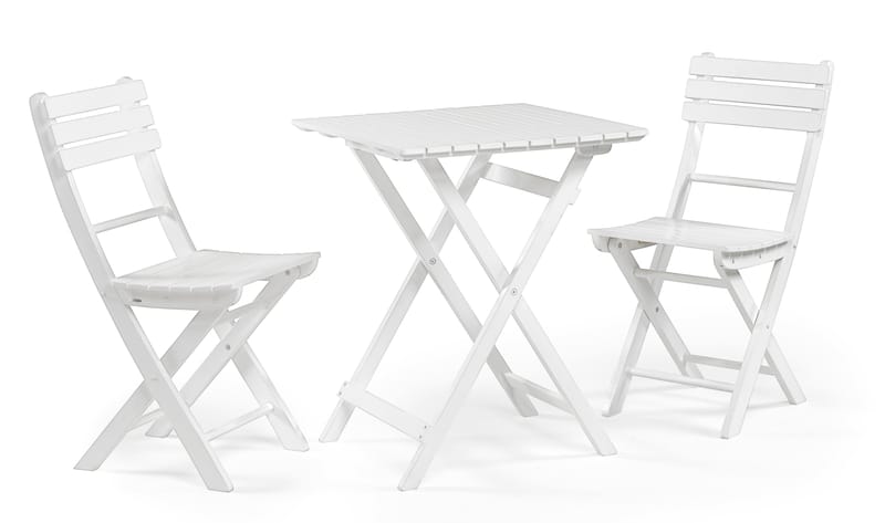 Cafèbord Hillerstorp Åre Hvid 58 x 58 cm - Hvid - Havemøbler - Balkon - Balkonmøbler - Altanborde