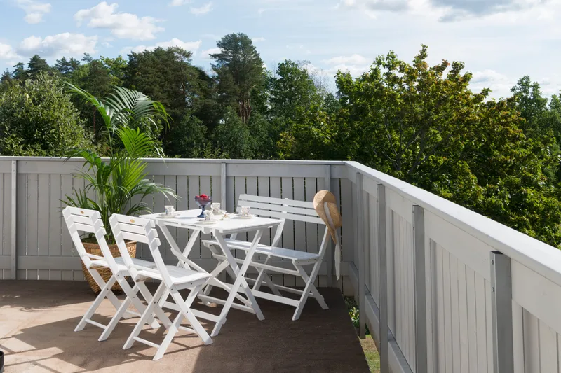 Cafèbord Hillerstorp Åre Hvid 95 x 72 cm - Hvid - Havemøbler - Balkon - Balkonmøbler - Altanborde