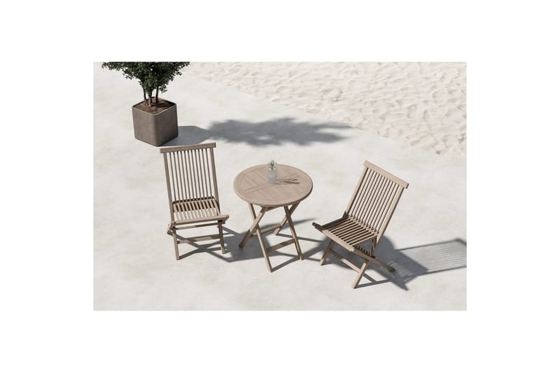 Café Sæt Kenya 70x75, Kenya - Hvidpudset - Havemøbler - Balkon - Balkonmøbler - Altansæt