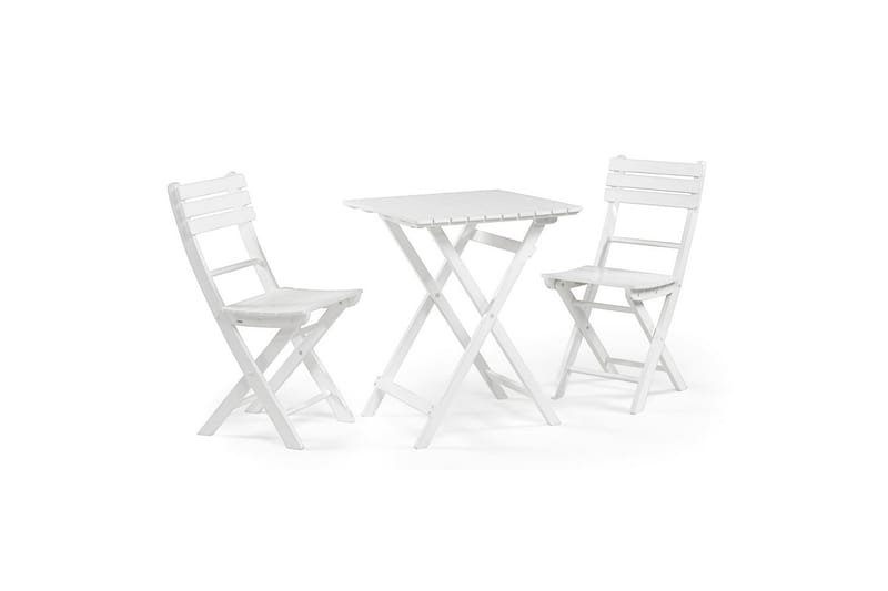 Cafébord Hillerstorp Åre Hvid 58 x 58 cm - Havemøbler - Balkon - Balkonmøbler - Altanborde