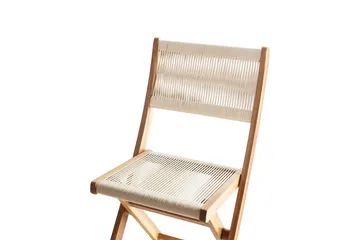 Cafégruppe Prossedi - Beige, Lys Træ - Havemøbler - Balkon - Balkonmøbler - Altansæt