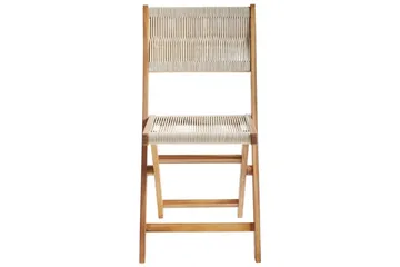 Cafégruppe Prossedi - Beige, Lys Træ - Havemøbler - Balkon - Balkonmøbler - Altansæt