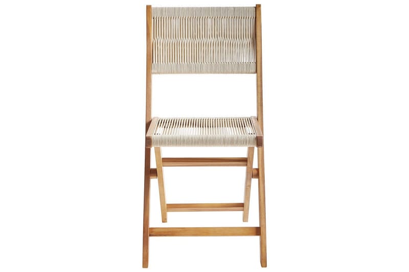 Cafégruppe Prossedi - Beige, Lys Træ - Havemøbler - Balkon - Balkonmøbler - Altansæt