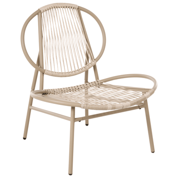 Cafésæt Ovaro - Beige - Havemøbler - Balkon - Balkonmøbler - Altansæt