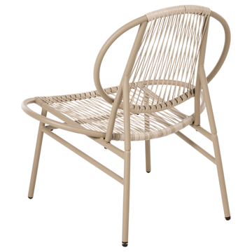 Cafésæt Ovaro - Beige - Havemøbler - Balkon - Balkonmøbler - Altansæt