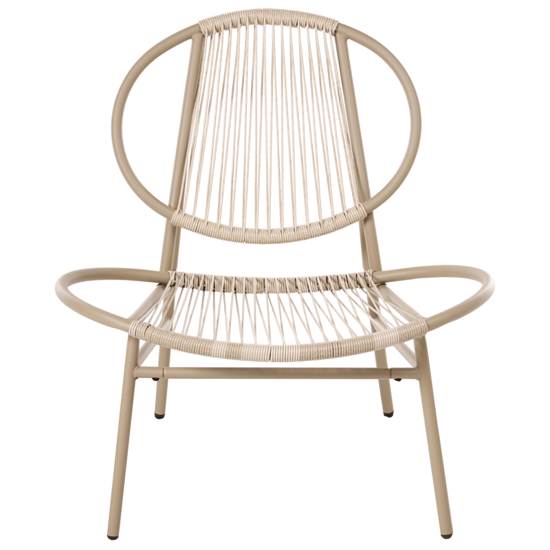 Cafésæt Ovaro - Beige - Havemøbler - Balkon - Balkonmøbler - Altansæt