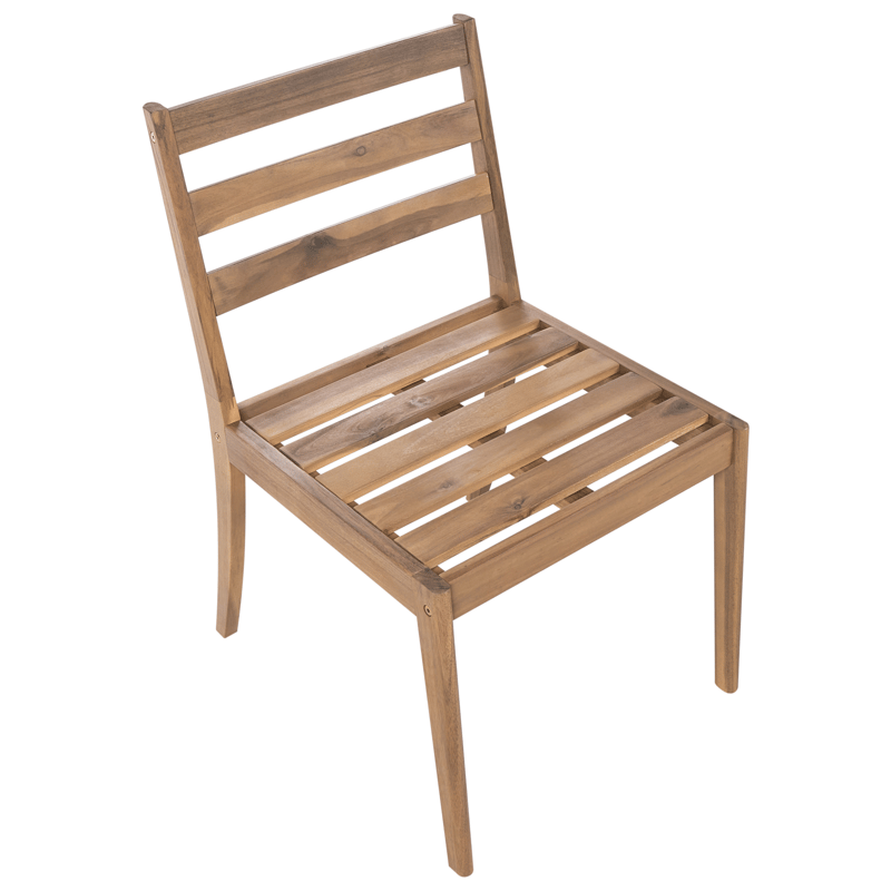 Cafésæt udendørs Chioggia akacietræ - Brun - Havemøbler - Balkon - Balkonmøbler - Altansæt