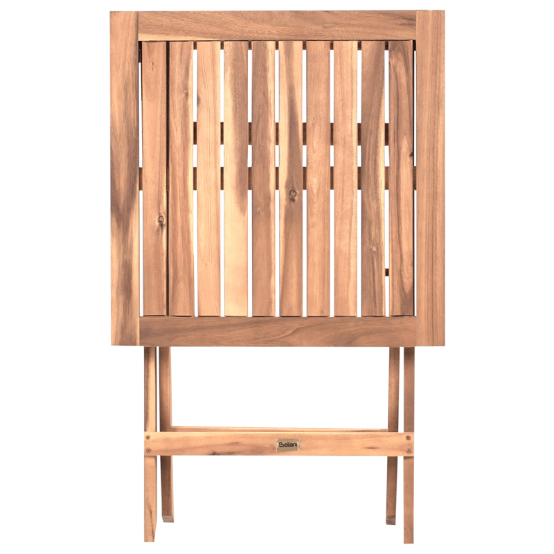 Cafésæt udendørs Coniolo akacietræ - Brun/Sort - Havemøbler - Balkon - Balkonmøbler - Altansæt