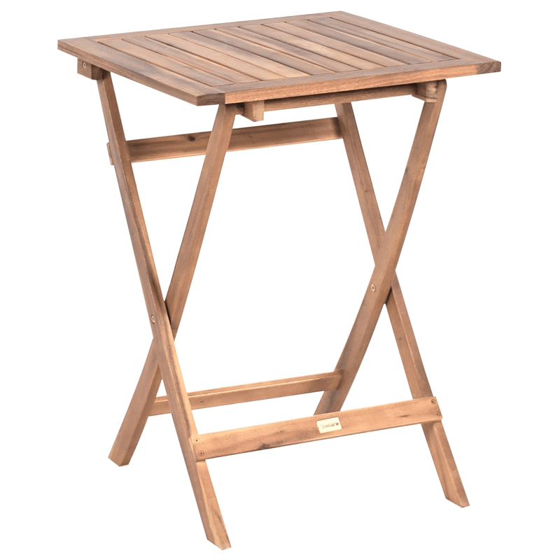 Cafésæt udendørs Coniolo akacietræ - Brun/Sort - Havemøbler - Balkon - Balkonmøbler - Altansæt