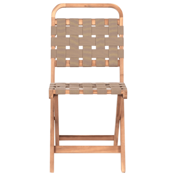 Cafésæt udendørs foldbar Calciano akacietræ - Brun/beige - Havemøbler - Balkon - Balkonmøbler - Altansæt