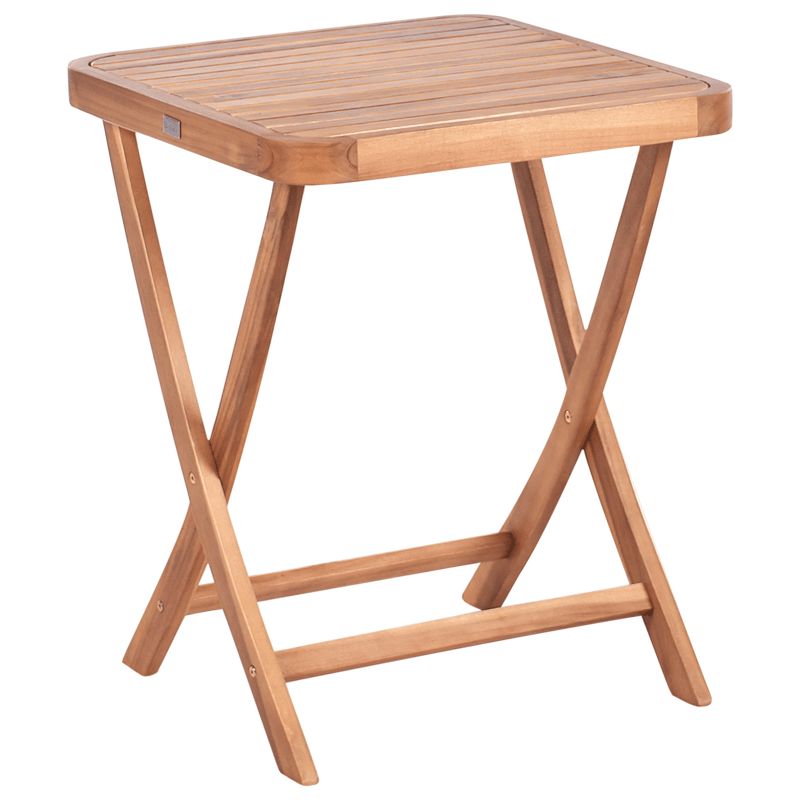 Cafésæt udendørs foldbar Calciano akacietræ - Brun/beige - Havemøbler - Balkon - Balkonmøbler - Altansæt