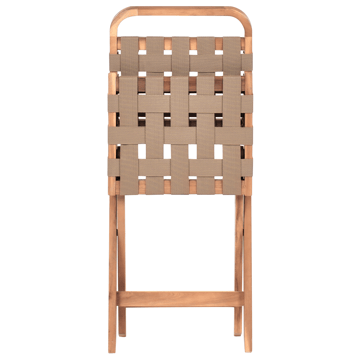 Cafésæt udendørs foldbar Calciano akacietræ - Brun/beige - Havemøbler - Balkon - Balkonmøbler - Altansæt