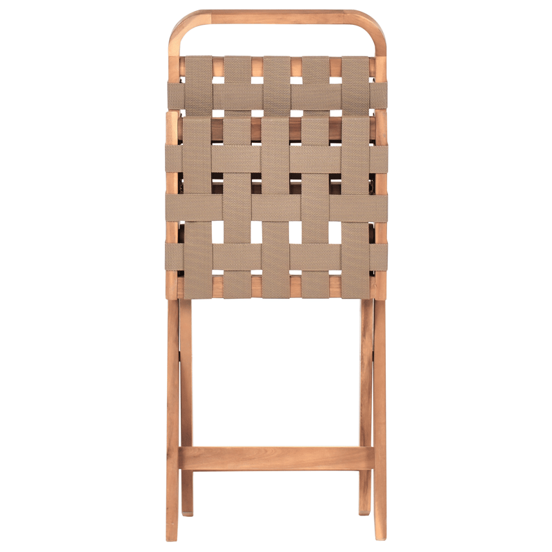 Cafésæt udendørs foldbar Calciano akacietræ - Brun/beige - Havemøbler - Balkon - Balkonmøbler - Altansæt