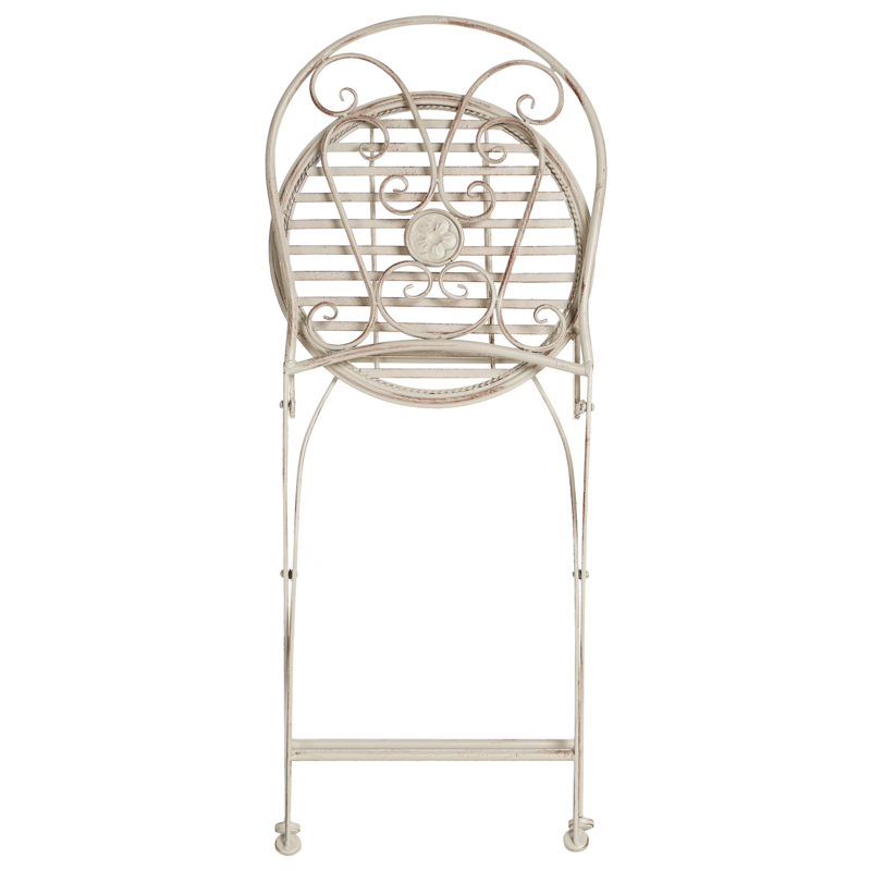 Cafésæt udendørs foldbar Coggia Jern - Beige - Havemøbler - Balkon - Balkonmøbler - Altansæt