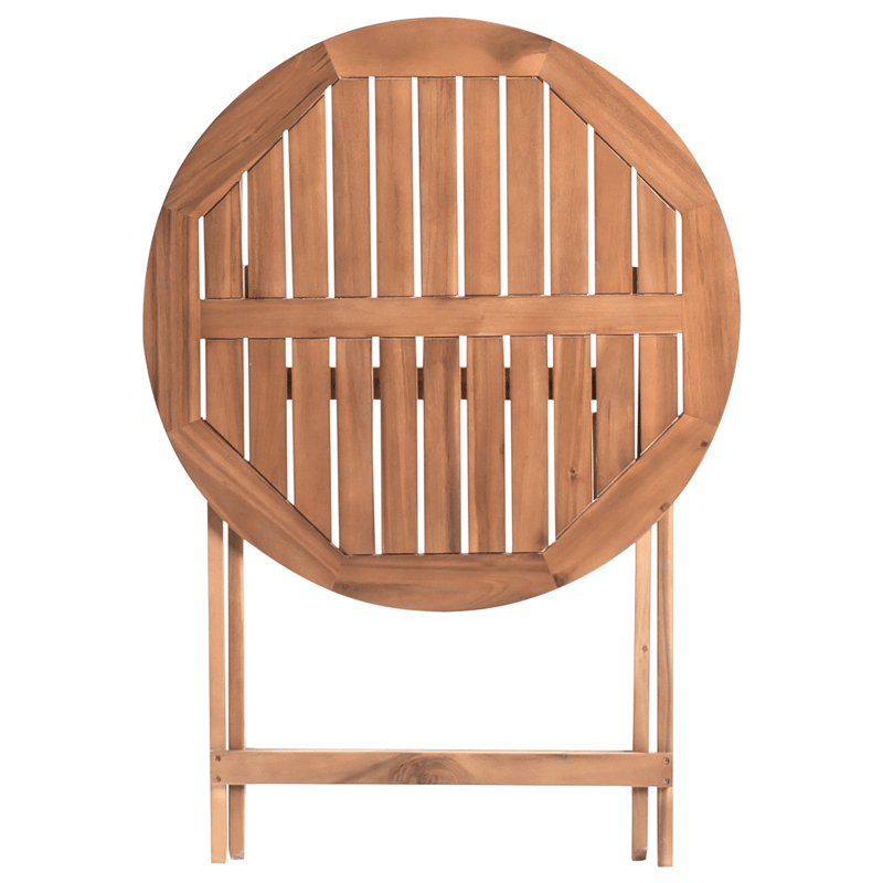 Cafésæt udendørs foldbar Febbio akacietræ - Brun - Havemøbler - Balkon - Balkonmøbler - Altansæt