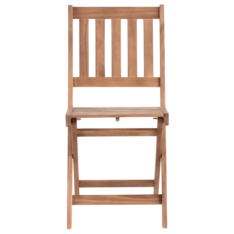 Cafésæt udendørs foldbar Febbio akacietræ - Brun - Havemøbler - Balkon - Balkonmøbler - Altansæt