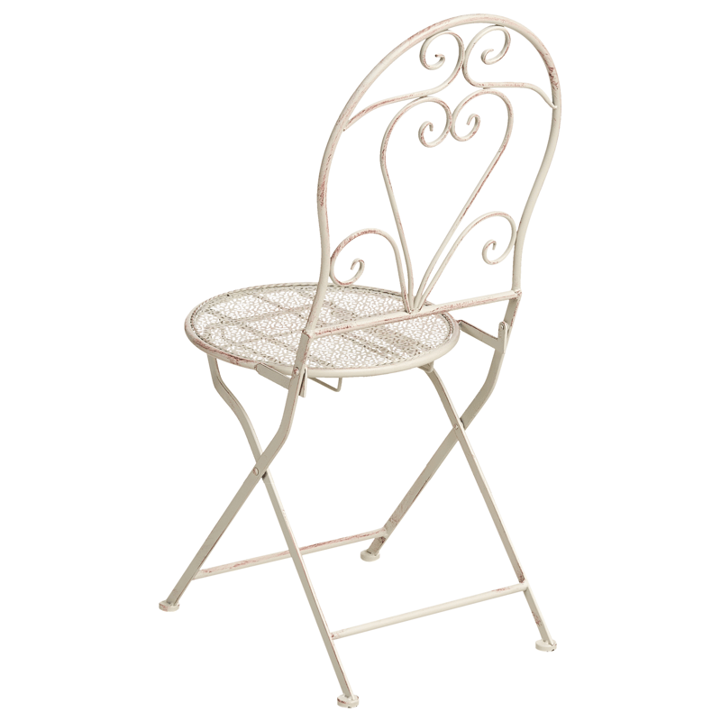 Cafésæt udendørs foldbar Folelli Jern - Beige - Havemøbler - Balkon - Balkonmøbler - Altansæt