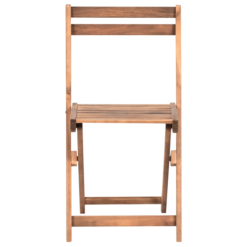 Cafésæt udendørs foldbar Sacile akacietræ - Brun - Havemøbler - Balkon - Balkonmøbler - Altansæt