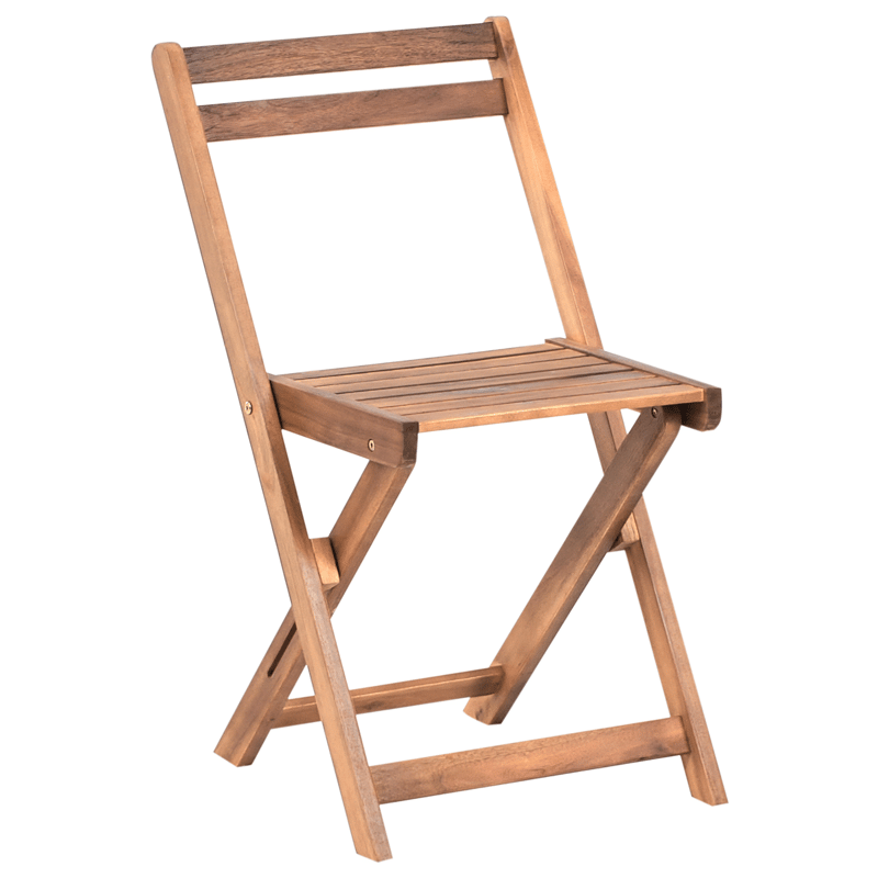 Cafésæt udendørs foldbar Sacile akacietræ - Brun - Havemøbler - Balkon - Balkonmøbler - Altansæt