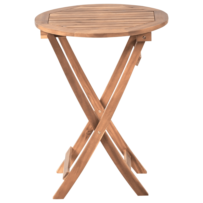 Cafésæt udendørs foldbar Sacile akacietræ - Brun - Havemøbler - Balkon - Balkonmøbler - Altansæt