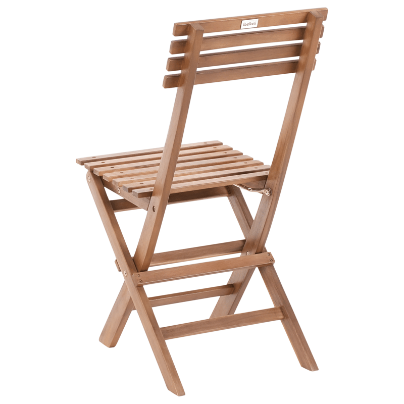 Cafésæt udendørs foldbar Solarolo akacietræ - Brun - Havemøbler - Balkon - Balkonmøbler - Altansæt