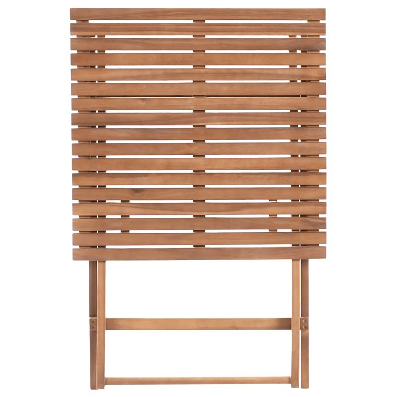 Cafésæt udendørs foldbar Solarolo akacietræ - Brun - Havemøbler - Balkon - Balkonmøbler - Altansæt