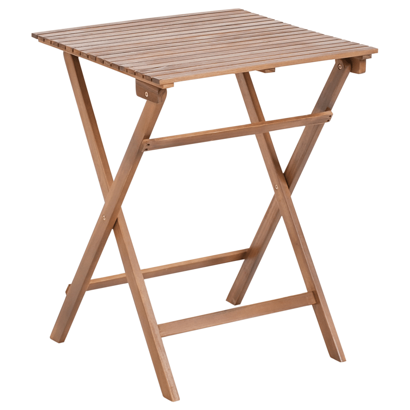 Cafésæt udendørs foldbar Solarolo akacietræ - Brun - Havemøbler - Balkon - Balkonmøbler - Altansæt