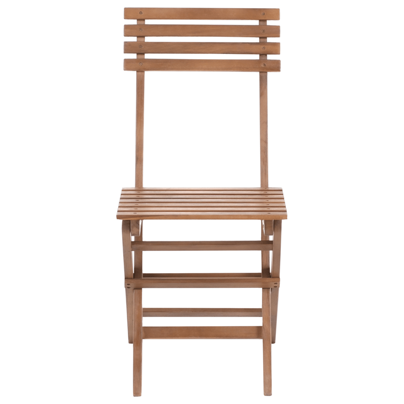 Cafésæt udendørs foldbar Solarolo akacietræ - Brun - Havemøbler - Balkon - Balkonmøbler - Altansæt