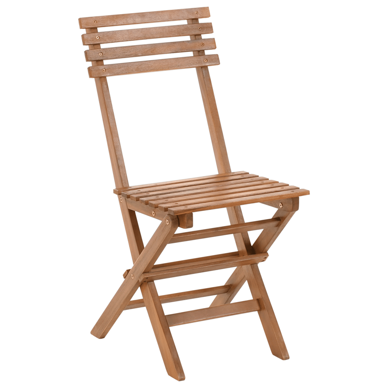 Cafésæt udendørs foldbar Solarolo akacietræ - Brun - Havemøbler - Balkon - Balkonmøbler - Altansæt