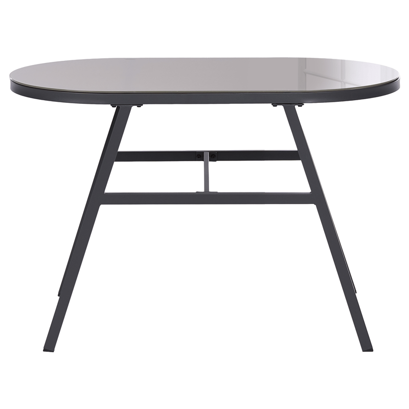 Cafésæt udendørs Muros Stål - Grå/Beige - Havemøbler - Balkon - Balkonmøbler - Altansæt