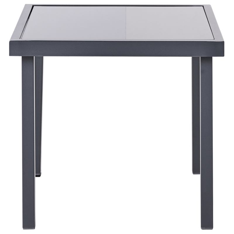 Cafésæt udendørs Tavoleto Stål - Mørkegrå - Havemøbler - Balkon - Balkonmøbler - Altansæt