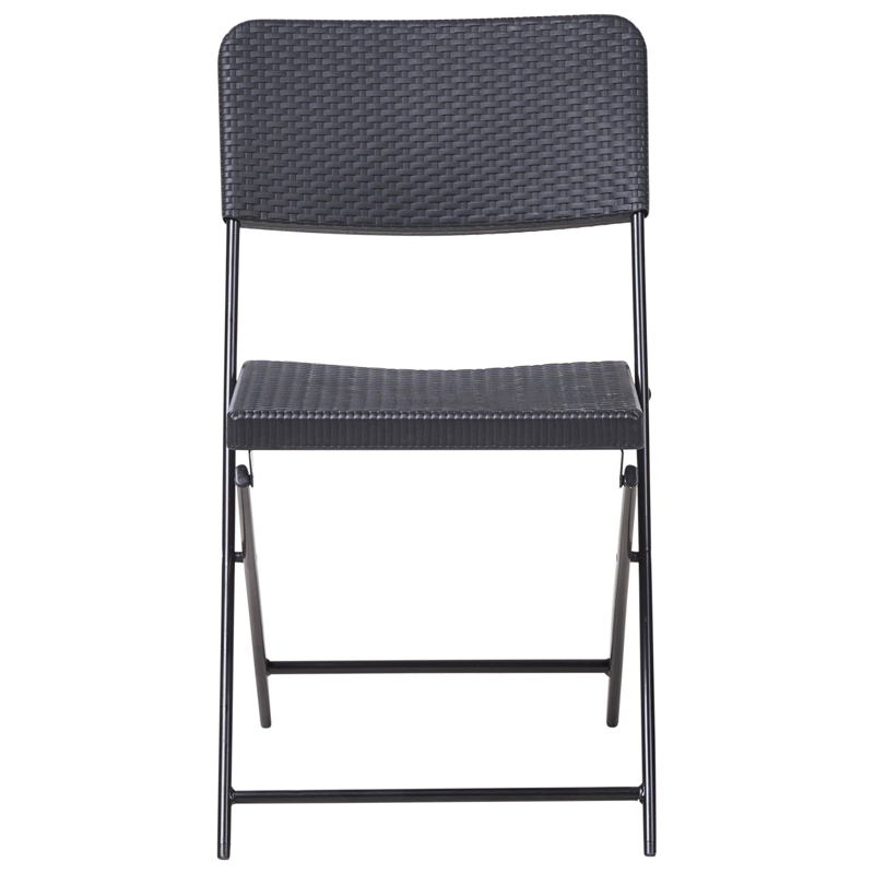 Cafésæt udendørs Trappeto - Sort - Havemøbler - Balkon - Balkonmøbler - Altansæt