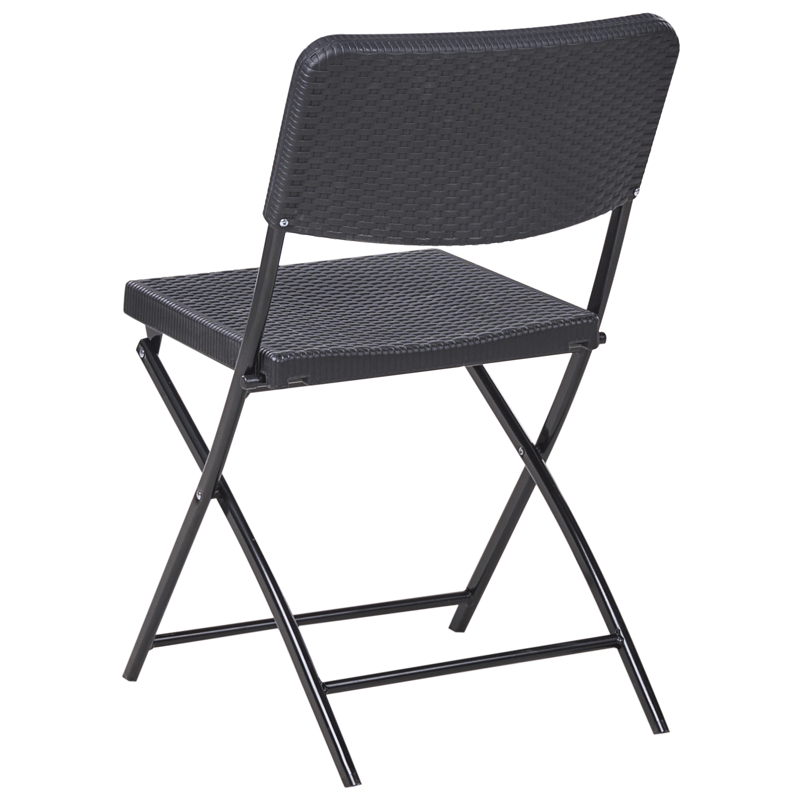 Cafésæt udendørs Trappeto - Sort - Havemøbler - Balkon - Balkonmøbler - Altansæt