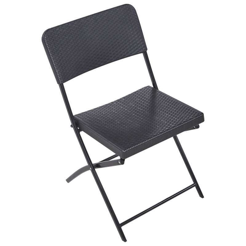 Cafésæt udendørs Trappeto - Sort - Havemøbler - Balkon - Balkonmøbler - Altansæt