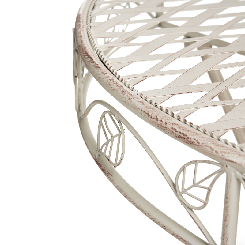 Cafésæt udendørs Yaviza Jern - Beige - Havemøbler - Balkon - Balkonmøbler - Altansæt