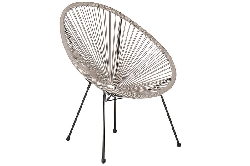 Cafeset Beliani Acapulco II Blå/Svart Light grey||Black - Havemøbler - Balkon - Balkonmøbler - Altansæt