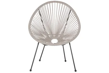 Cafeset Beliani Acapulco II Blå/Svart Light grey||Black - Havemøbler - Balkon - Balkonmøbler - Altansæt