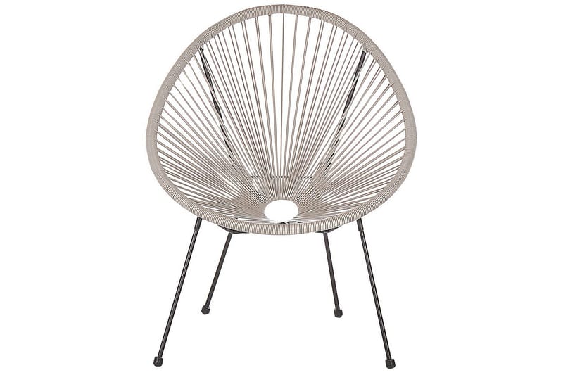 Cafeset Beliani Acapulco II Blå/Svart Light grey||Black - Havemøbler - Balkon - Balkonmøbler - Altansæt