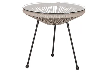 Cafeset Beliani Acapulco II Blå/Svart Light grey||Black - Havemøbler - Balkon - Balkonmøbler - Altansæt